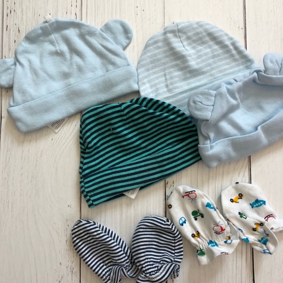 Other - BOYS NB HATS AND MITTEN BUNDLE